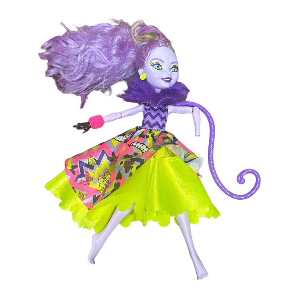 Monster High 2014 Way To Wonderland Kitty Cheshire Doll Purple Missing Hand